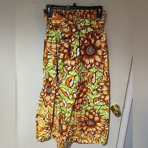 Sunflower dashiki maxi skirt ! one size fit all !!